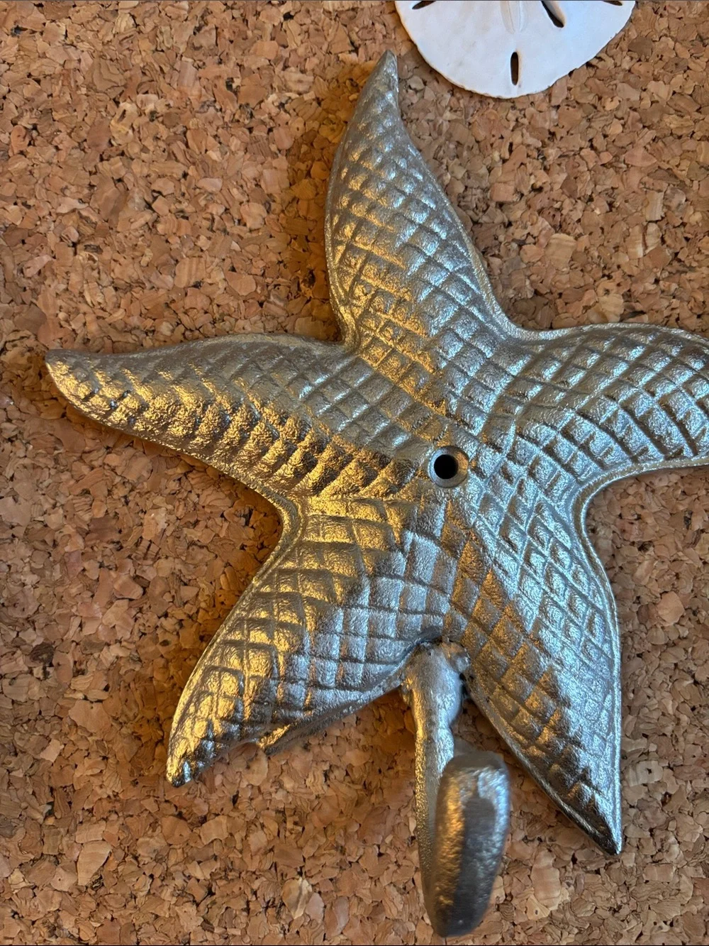 Coastal Starfish and Seahorse Wall Hooks - Silver